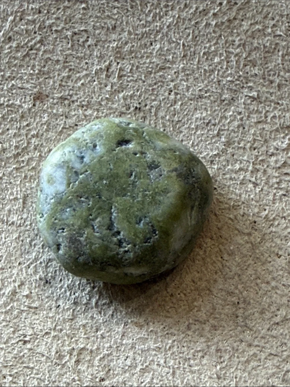 Snowflake Epidote Tumbled Stone!